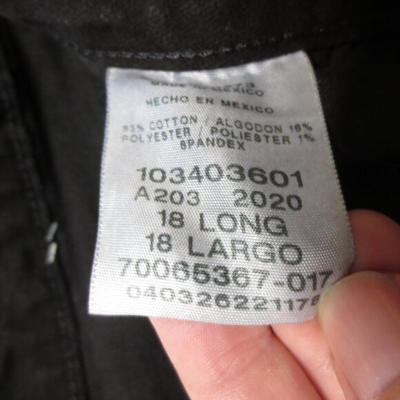 LEE womens JEANS black RELAXED straight leg HIGH RISE plus WESTERN SIZE 18 LONG - Picture 6 of 10